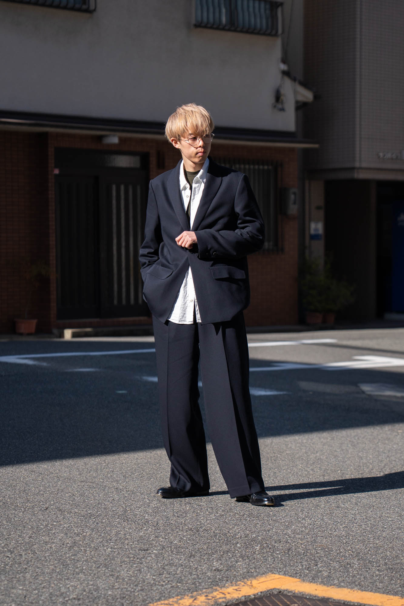 MODIFIED SHAWL COLLAR JACKET