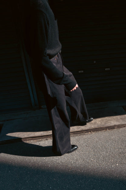 DEFORMATION WIDE COTTON PANTS(ST.1390)