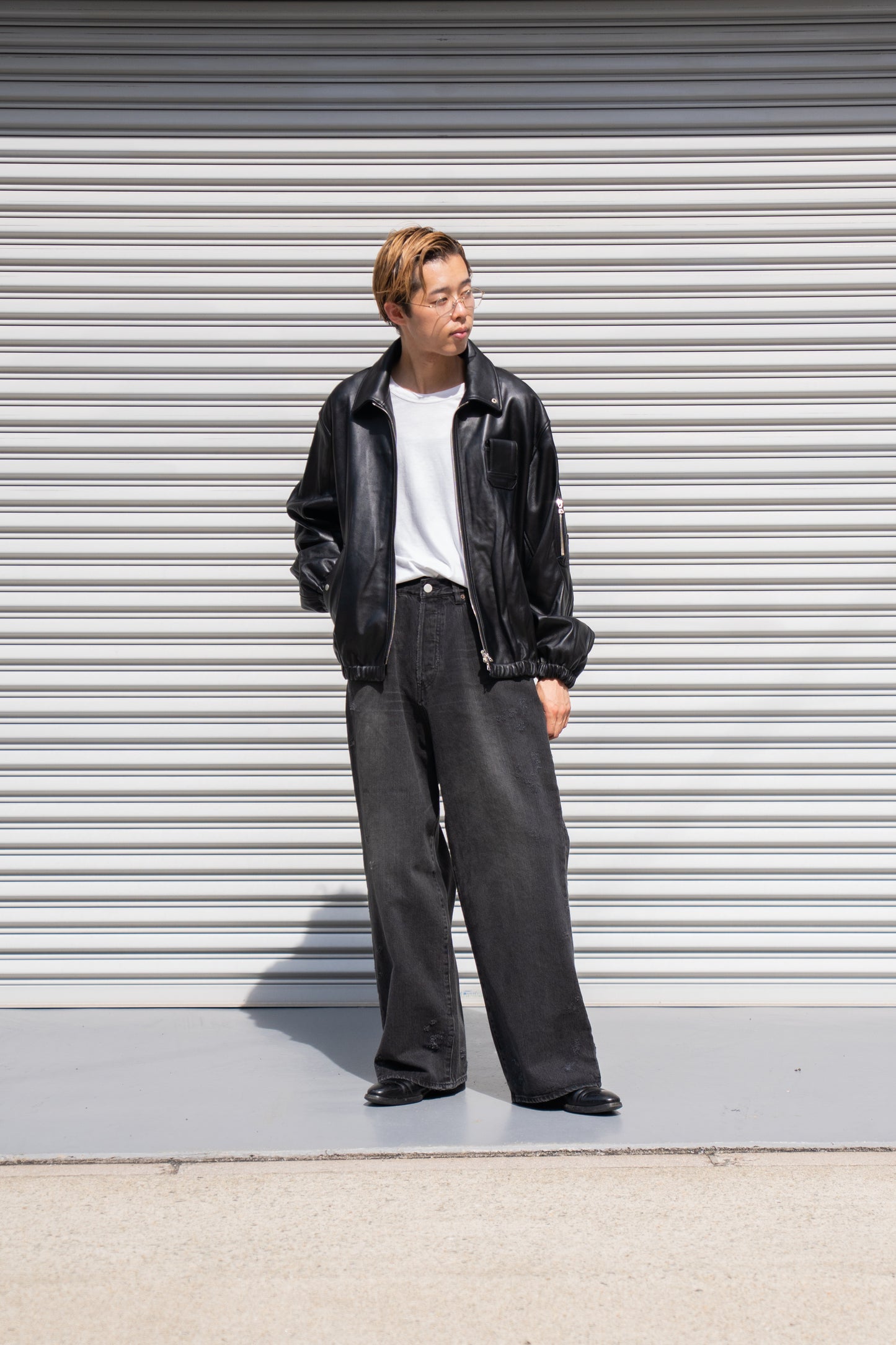 SHEEP LEATHER FLIGHT JACKET(ST.1219)