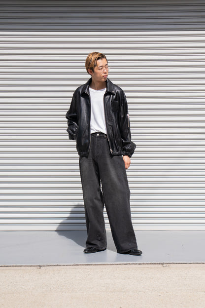 SHEEP LEATHER FLIGHT JACKET(ST.1219)