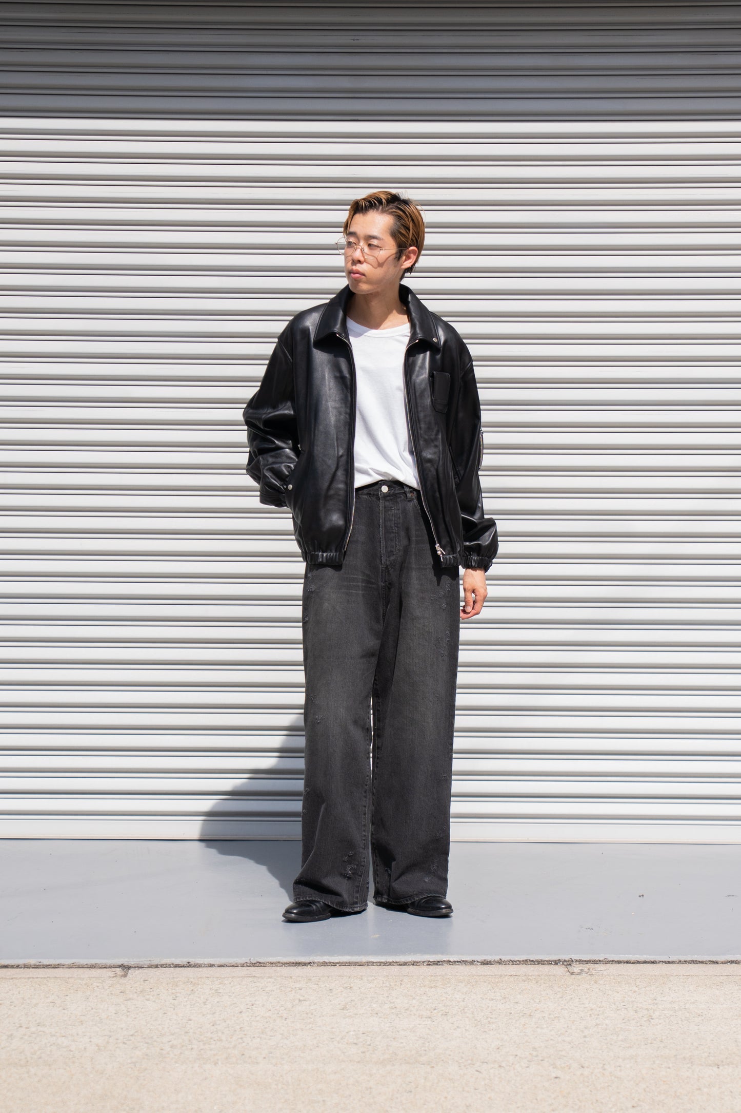 SHEEP LEATHER FLIGHT JACKET(ST.1219)