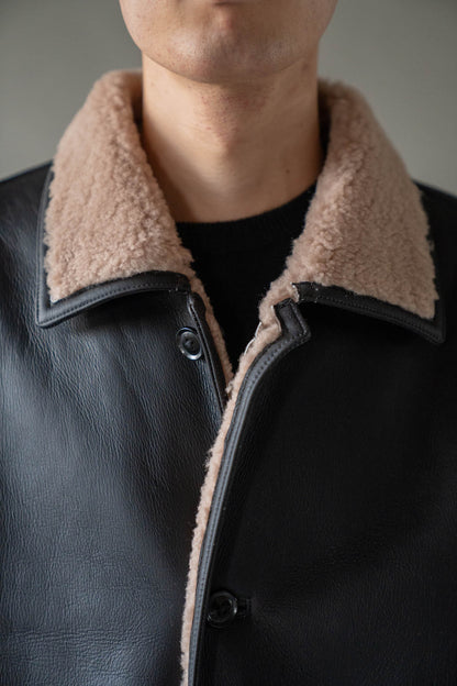 REVERSIBLE MOUTON BLOUSON
