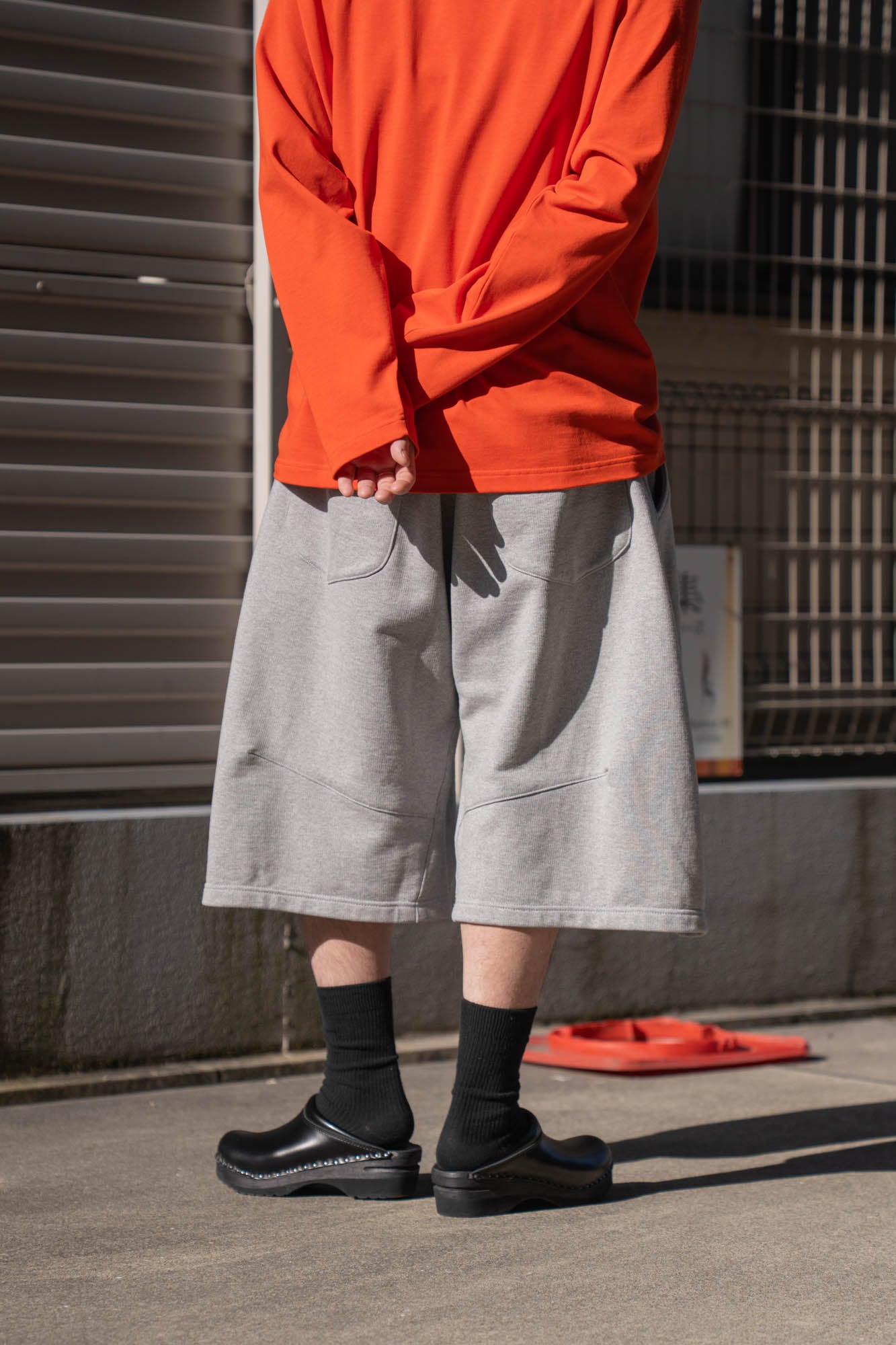 Pleated Balloon Sweat Shorts