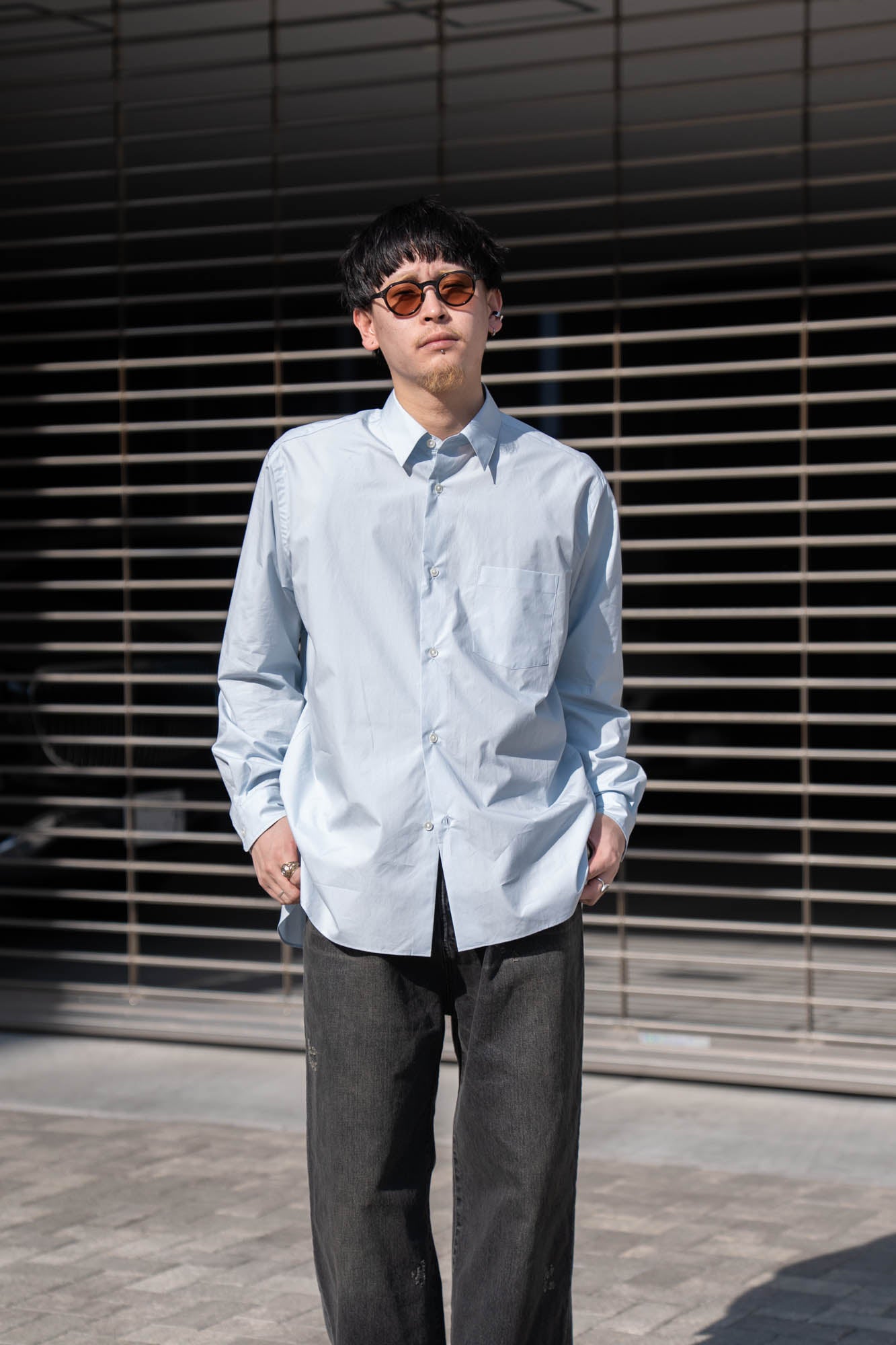 SUVIN COTTON OVERSIZED REGULAR COLLAR SHIRT(ST.1491)