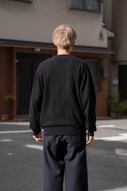 PURE CASHMERE KNIT CREW NECK LS(ST.1473)