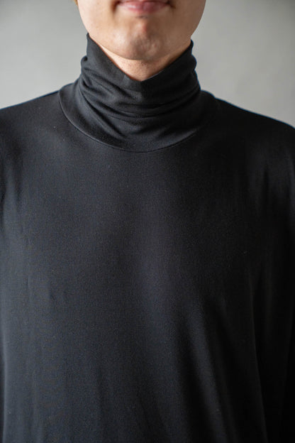 Stretch jersey super high neck