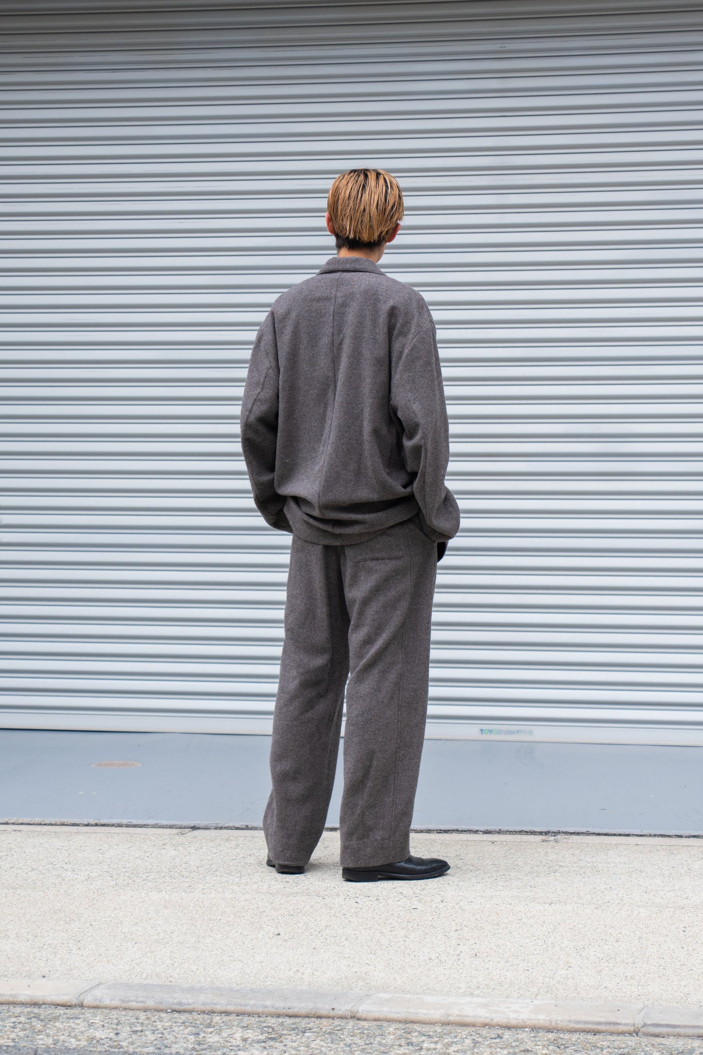 WOOL/CASHMERE FLEECE EASY TWIST TROUSERS(ST.1270)