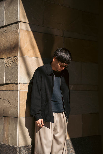 sheep suede light blouson