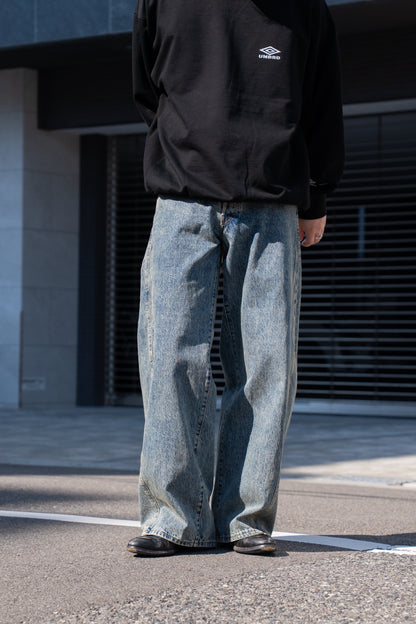 DEFORMATION WIDE DENIN JEANS(ST.1345)