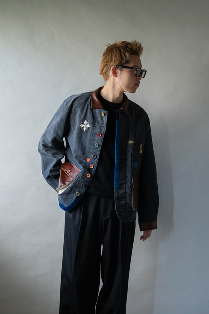 Vintage-finished work jacket