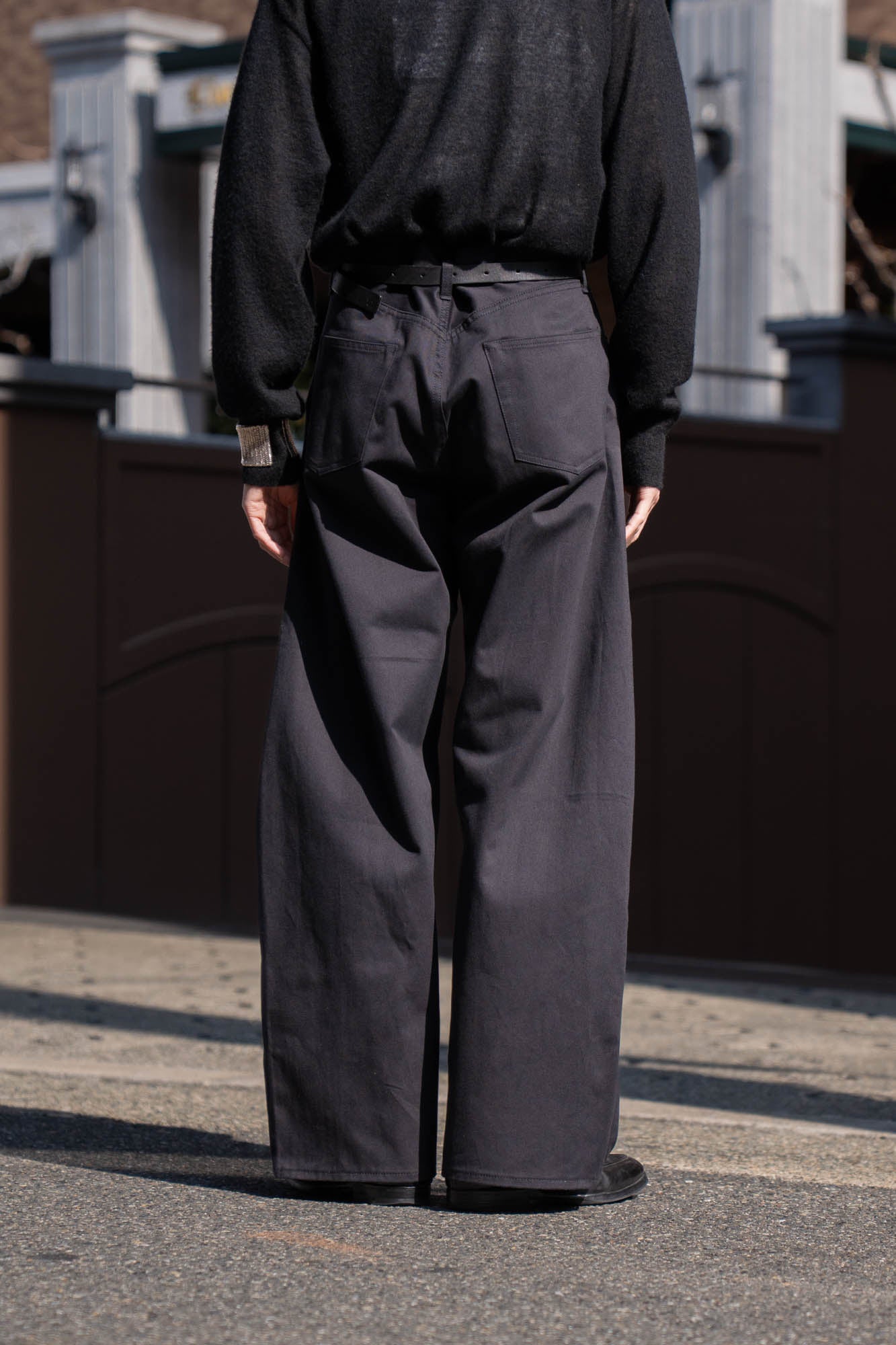 DEFORMATION WIDE COTTON PANTS(ST.1390)