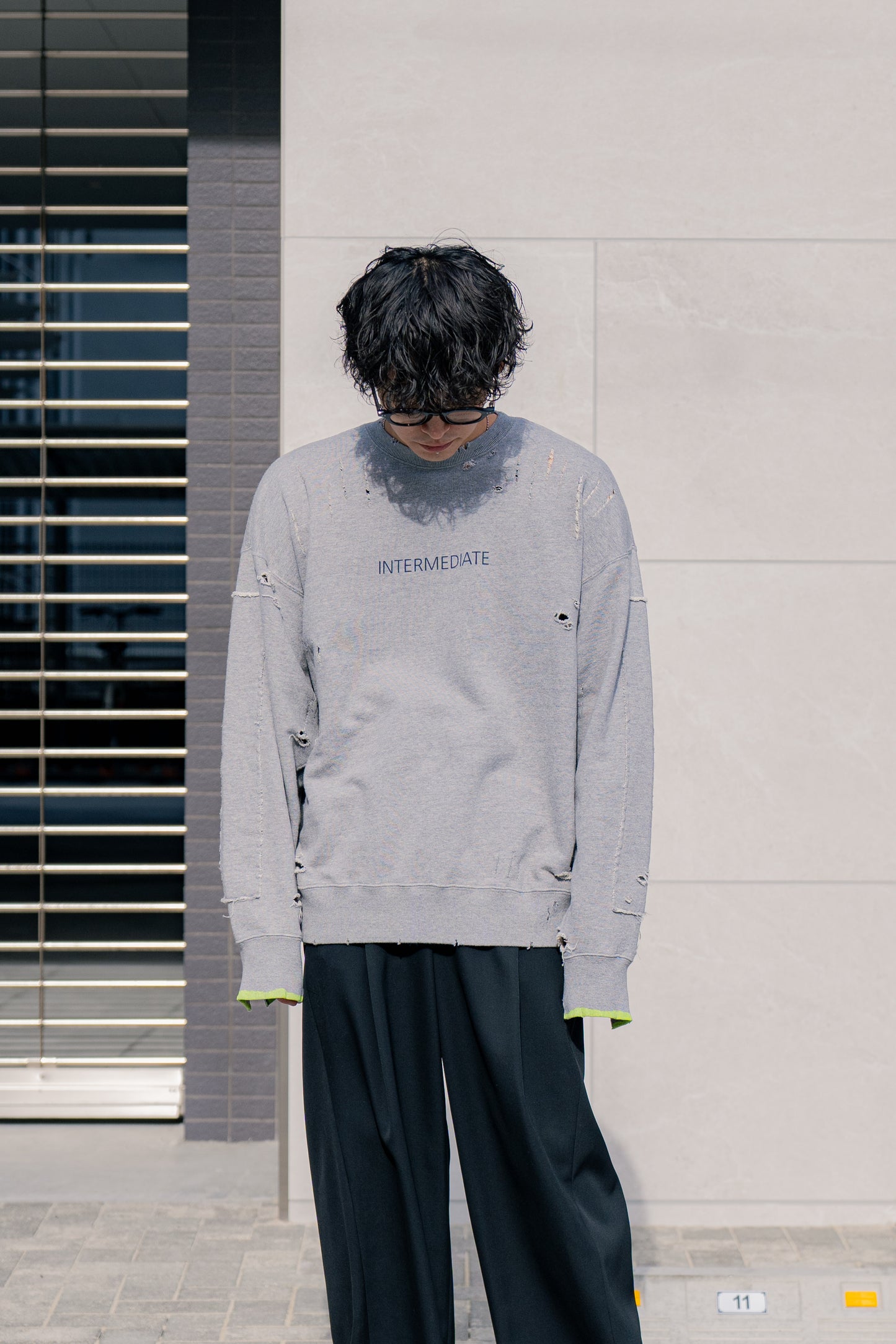 OVERSIZED REBUILD SWEAT LS