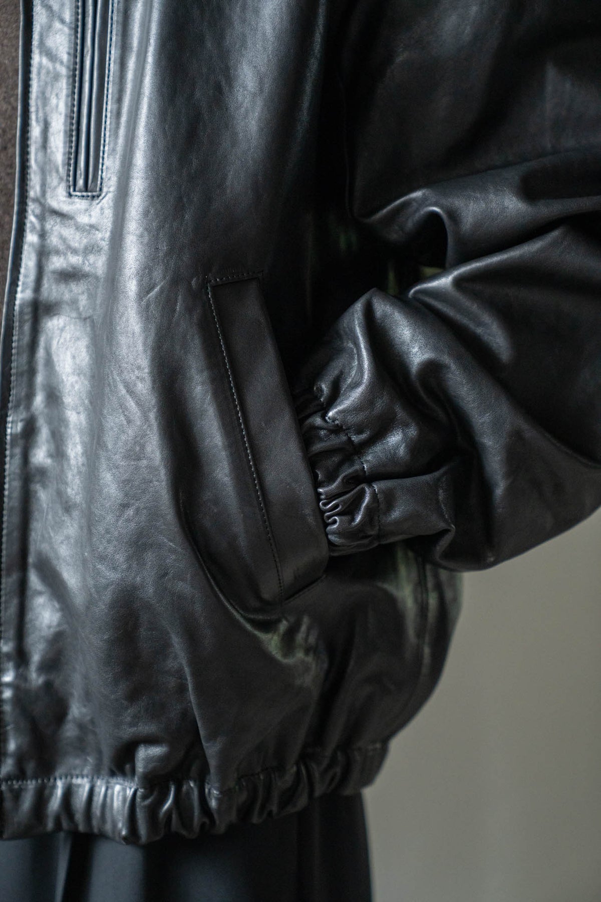 CALF ZIP SHORT JACKET(ST.1550)