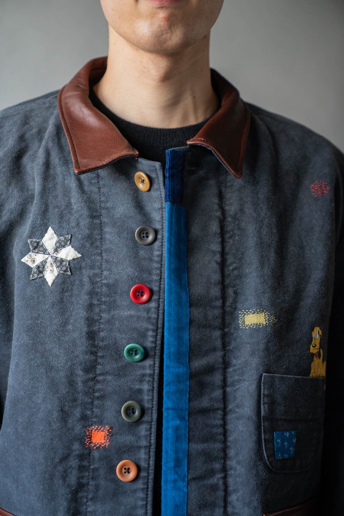 Vintage-finished work jacket