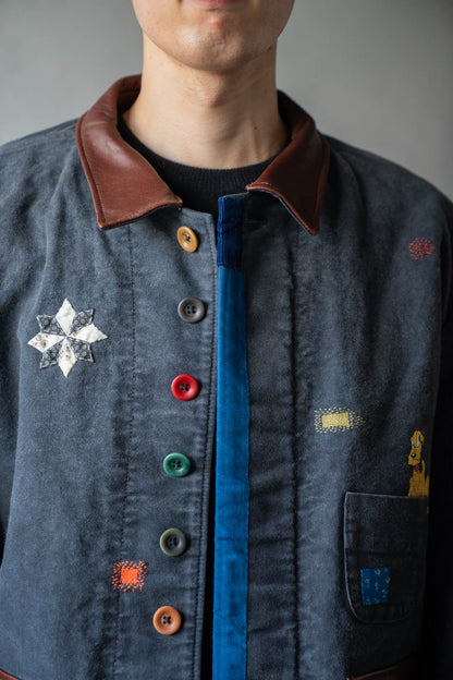 Vintage-finished work jacket