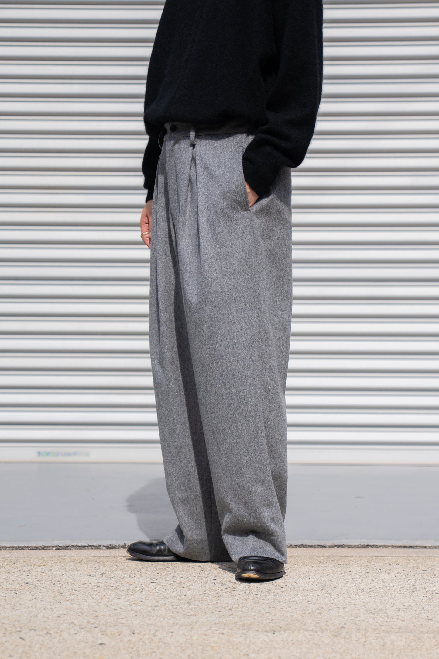 W/CA BEAVER EASY WIDE TROUSERS(ST.1265)