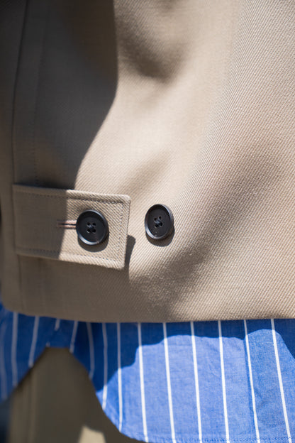 WOOL OVERSIZE SHORT COAT