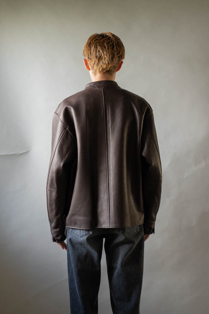 Steer Leather Racer Jacket