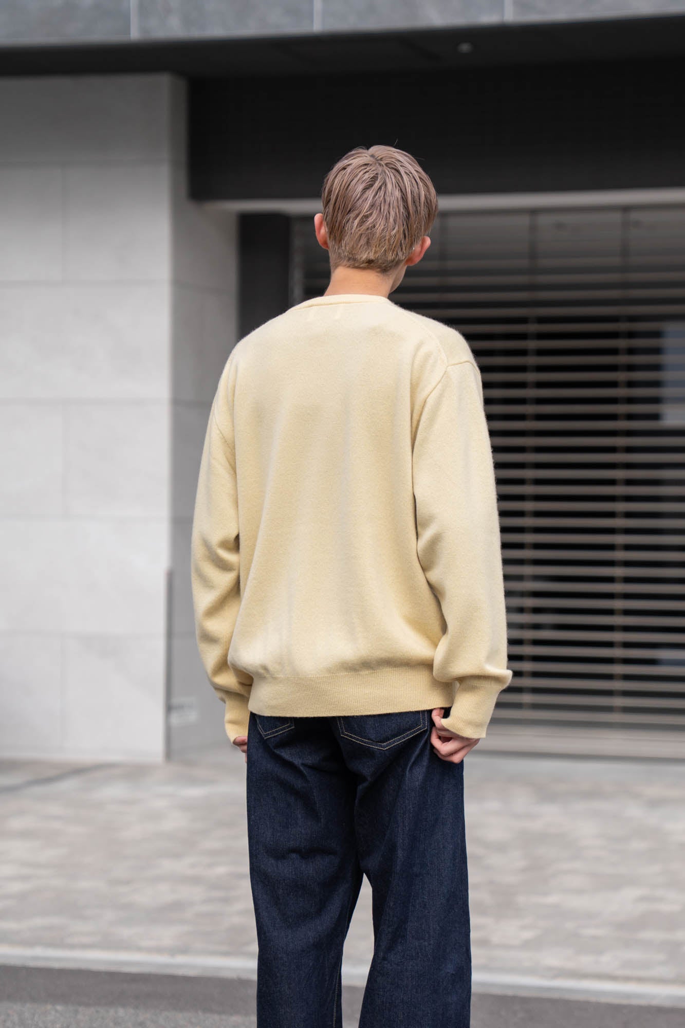 PURE CASHMERE KNIT CREW NECK LS(ST.1473)