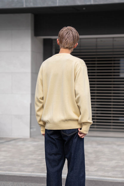 PURE CASHMERE KNIT CREW NECK LS(ST.1473)
