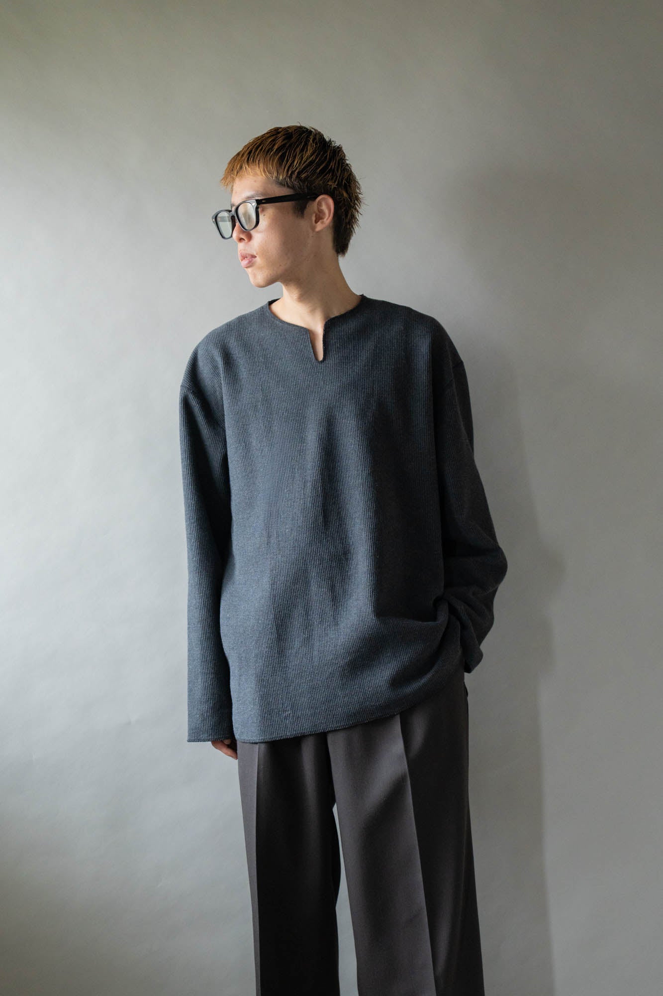 Rough&Smooth Thermal Over-neck L/S
