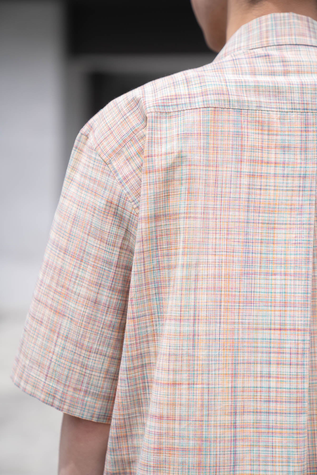 cotton ikat check shirt