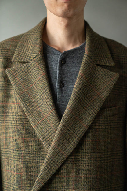 BRITISH TWEED OVERSIZED PEAK LAPEL JACKET(ST.1586)