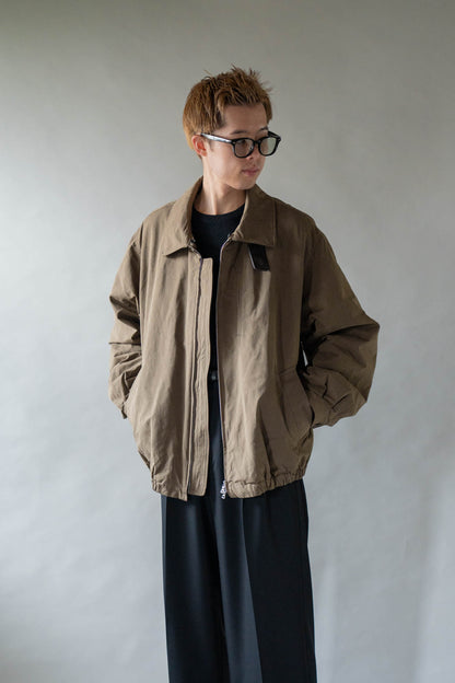 DETATCHABLE COLLAR RESIN-FINISH COTTON JACKET(ST.1576)