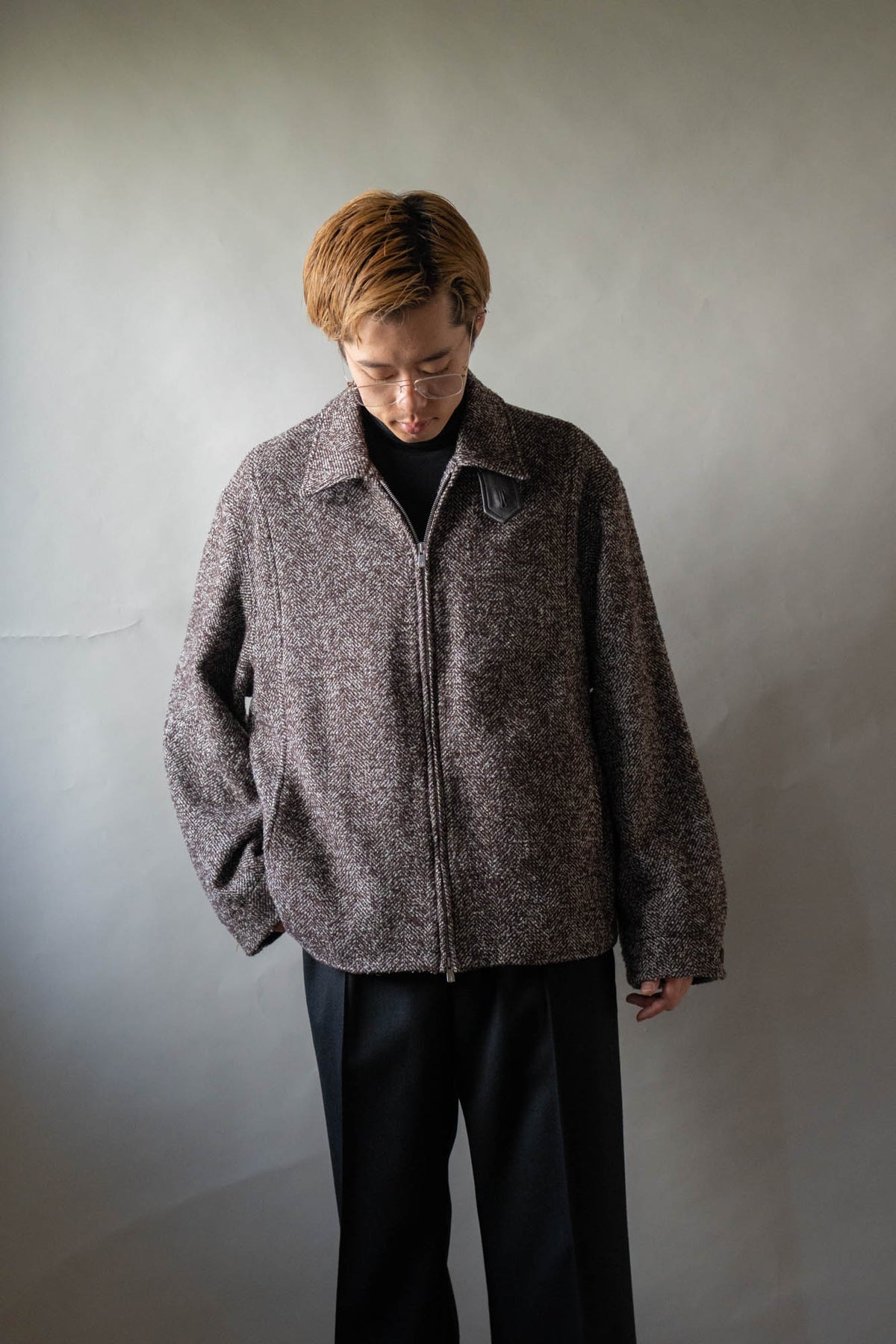 LOOP TWEED SEAM POCKET BLOUSON