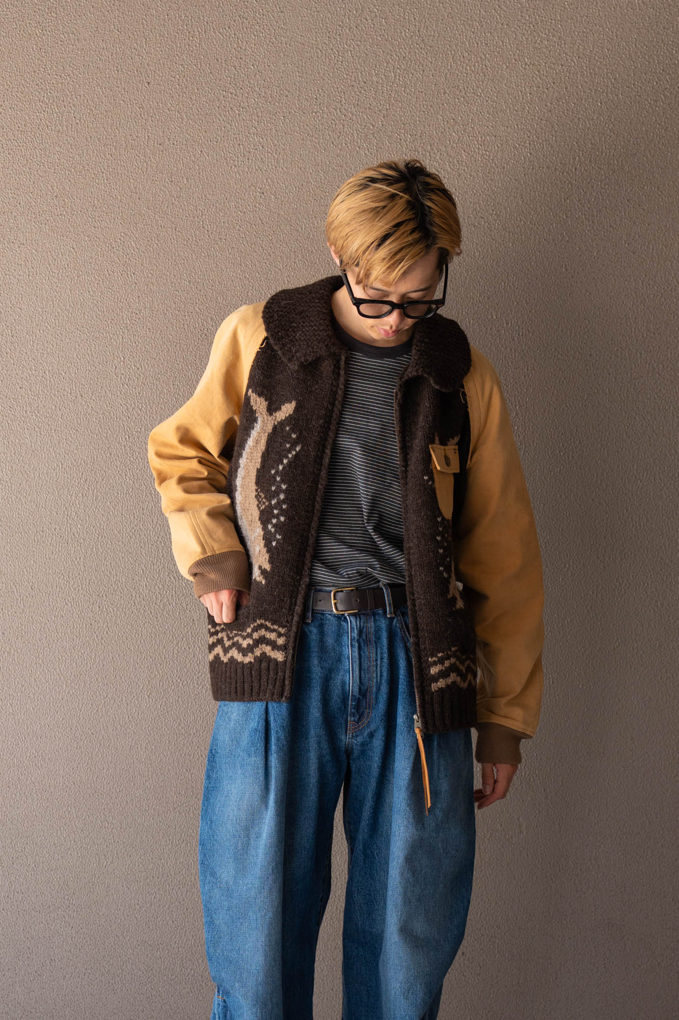 Combination cowichan sweater