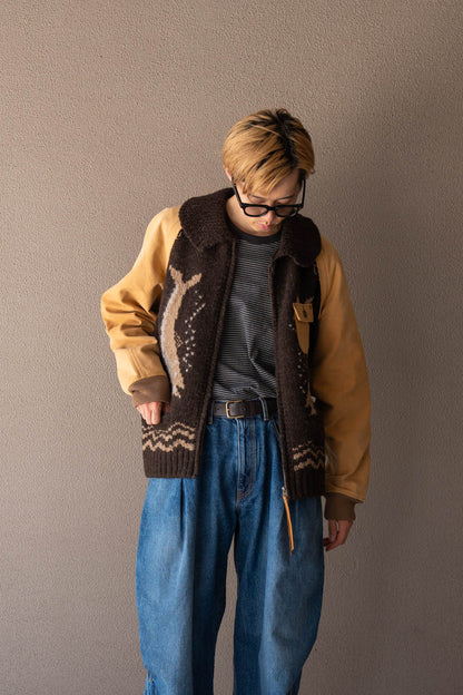 Combination cowichan sweater