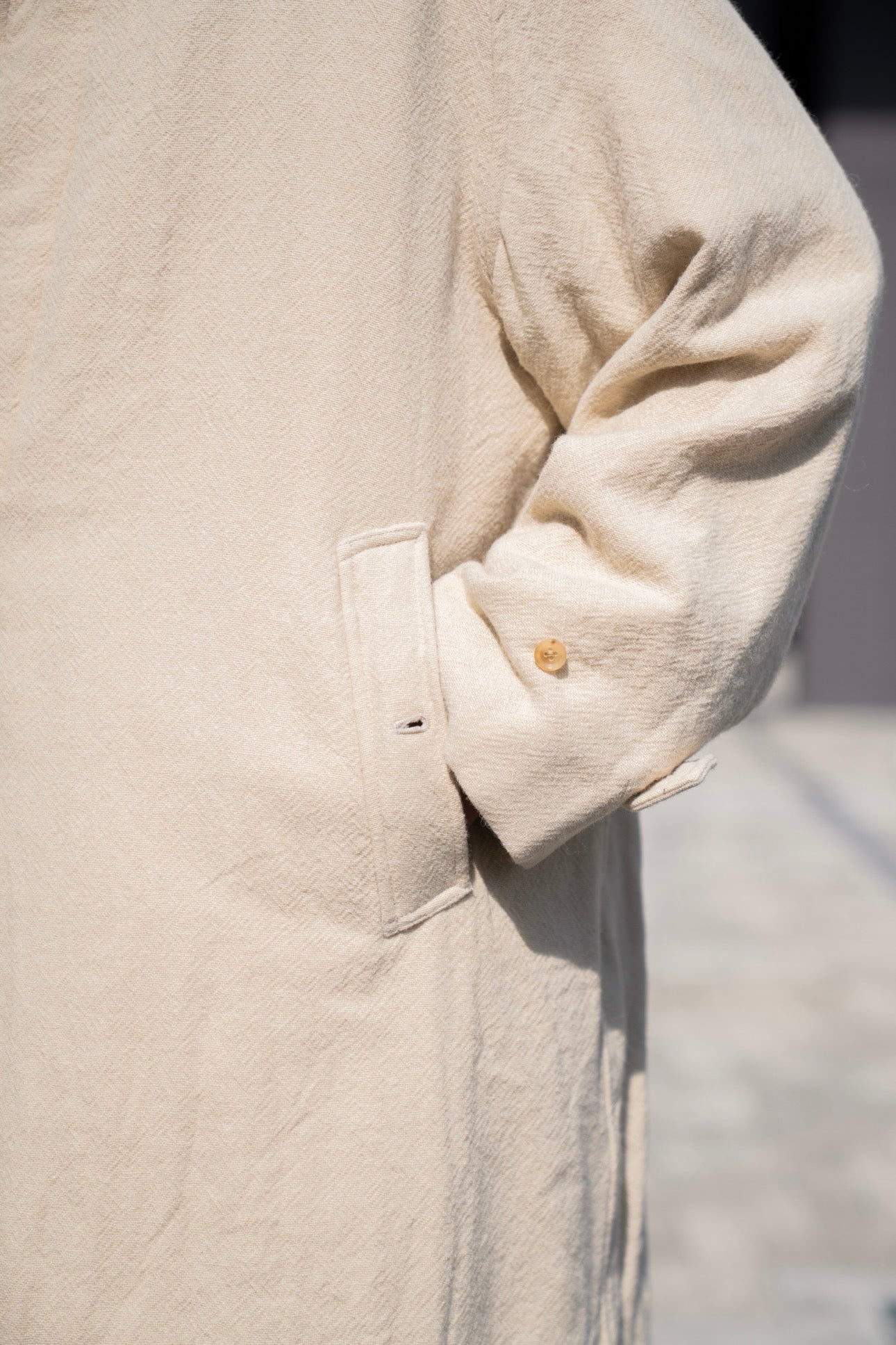 Classic Wool Balmacaan Coat