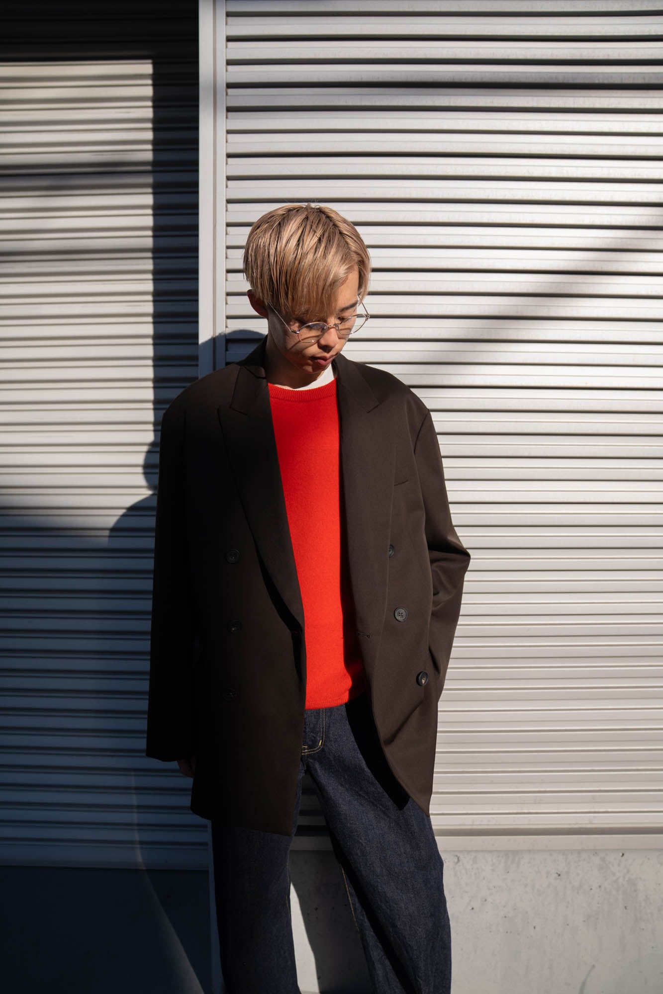 OVERSIZED DOUBLE BREASTED JACKET(ST.1411)