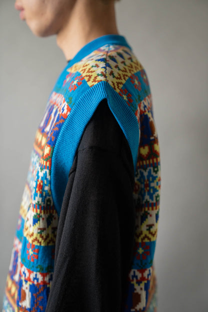 Jacquarded Slope Vest