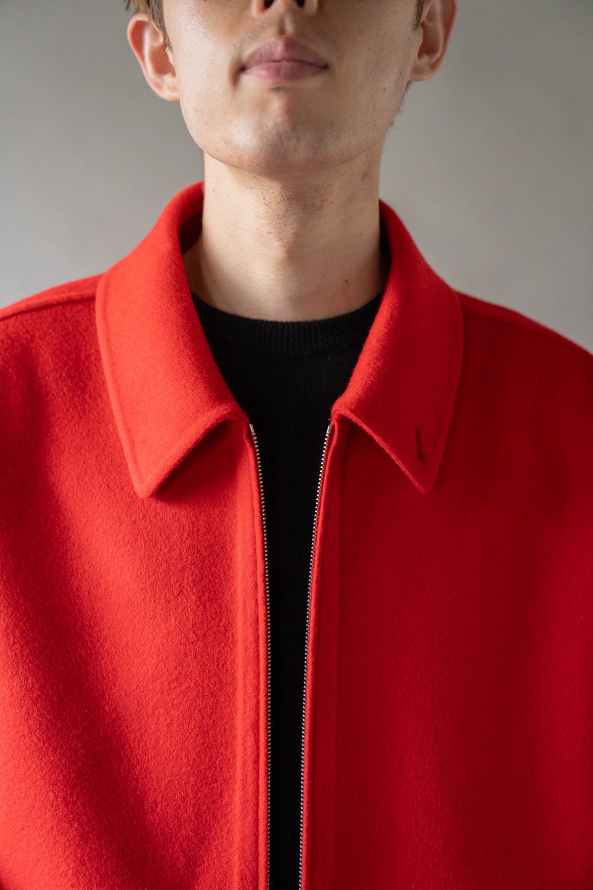 W/CA DOUBLE FACE CLOTH ZIP JACKET(ST.1545)