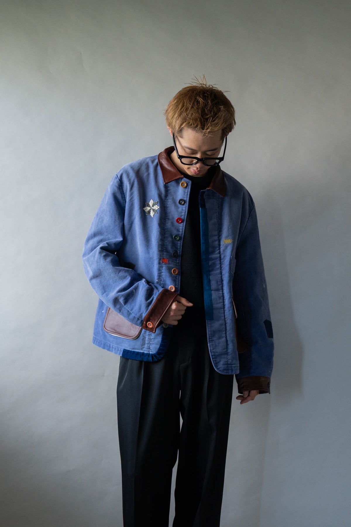 Vintage-finished work jacket