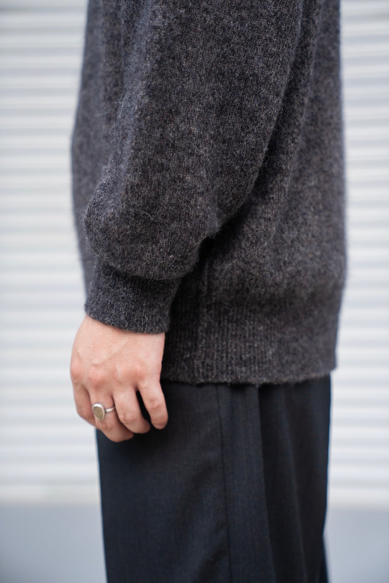 WOOL/ALPACA KNIT CREW NECK LS(ST.1294)