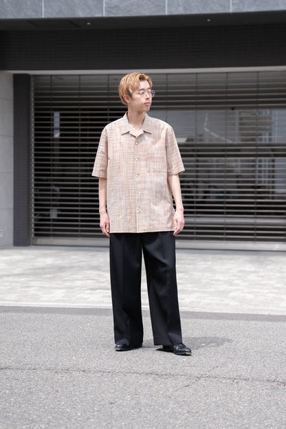 cotton ikat check shirt