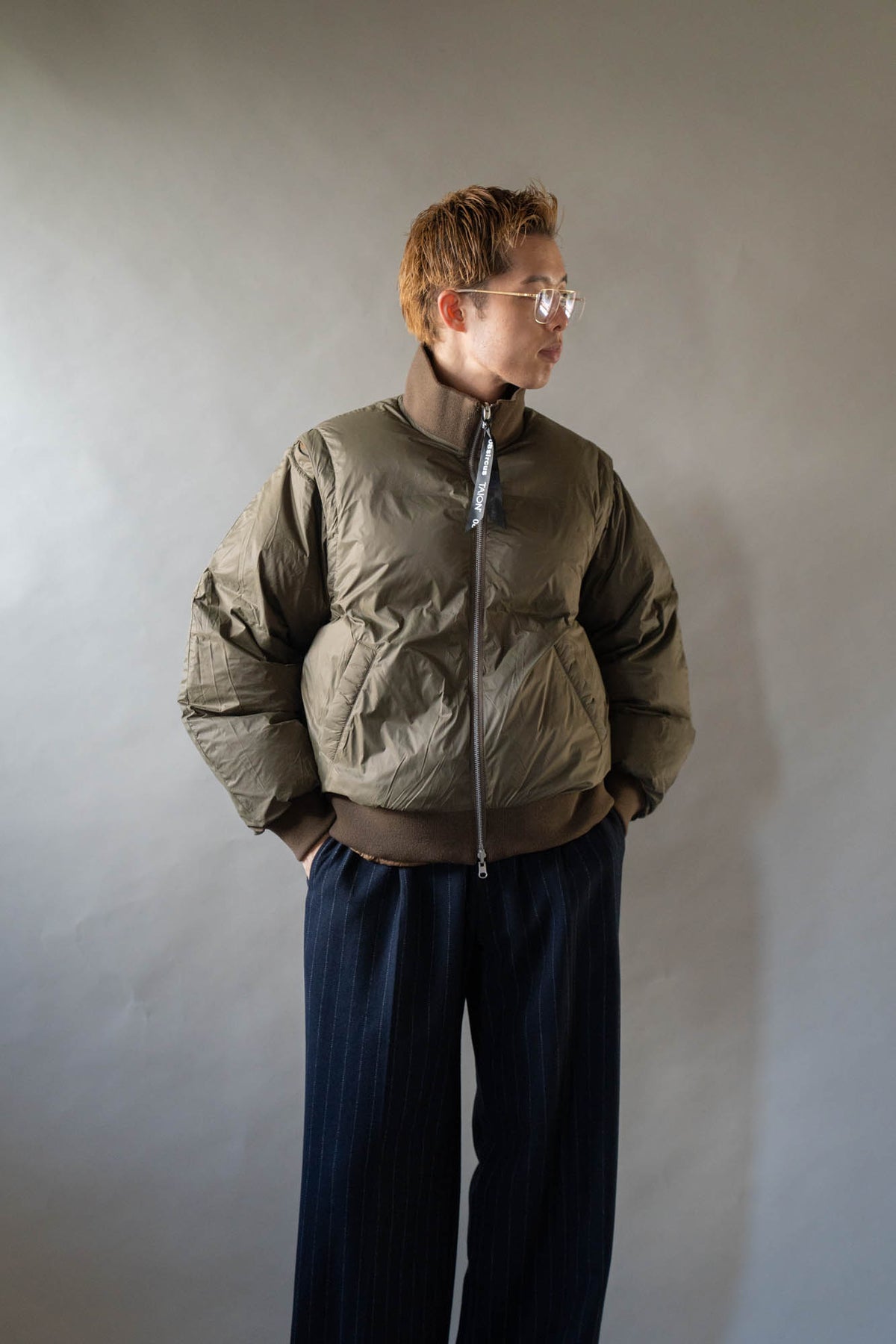 08sircus × TAION Down detachable bomber reversible