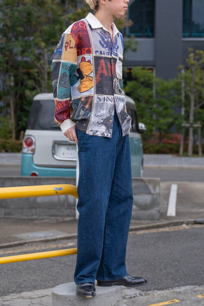 Patchworked Silk Shirt