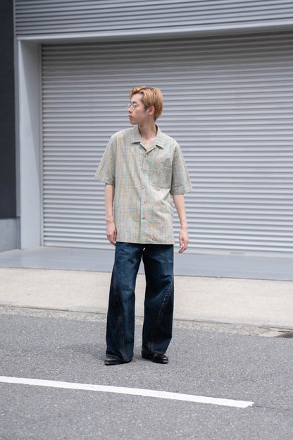 cotton ikat check shirt
