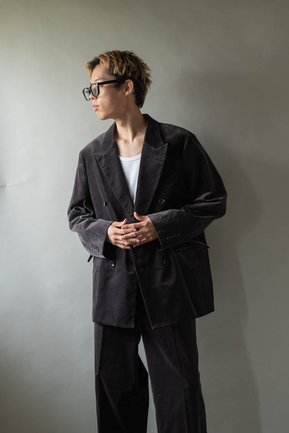 Fade Velvet Double-breasted Jacket