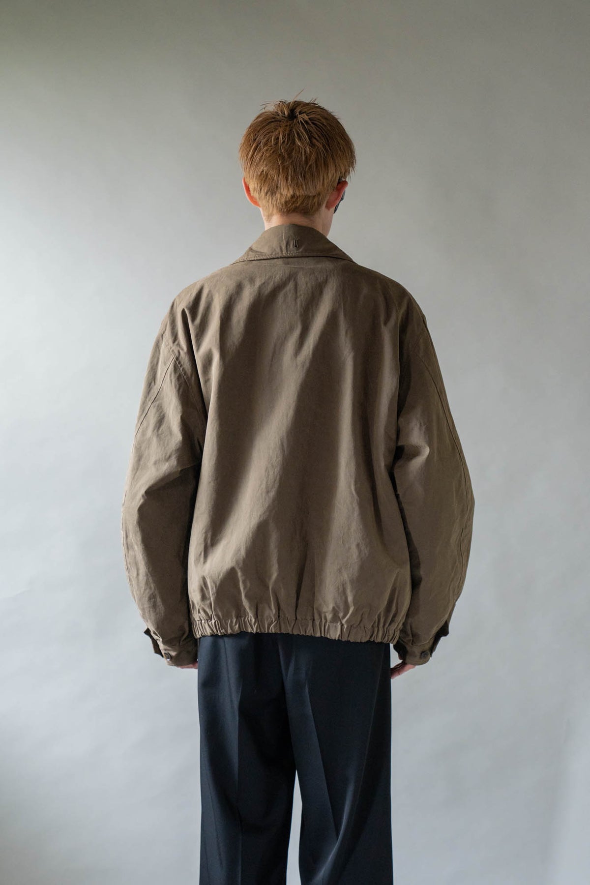 DETATCHABLE COLLAR RESIN-FINISH COTTON JACKET(ST.1576)