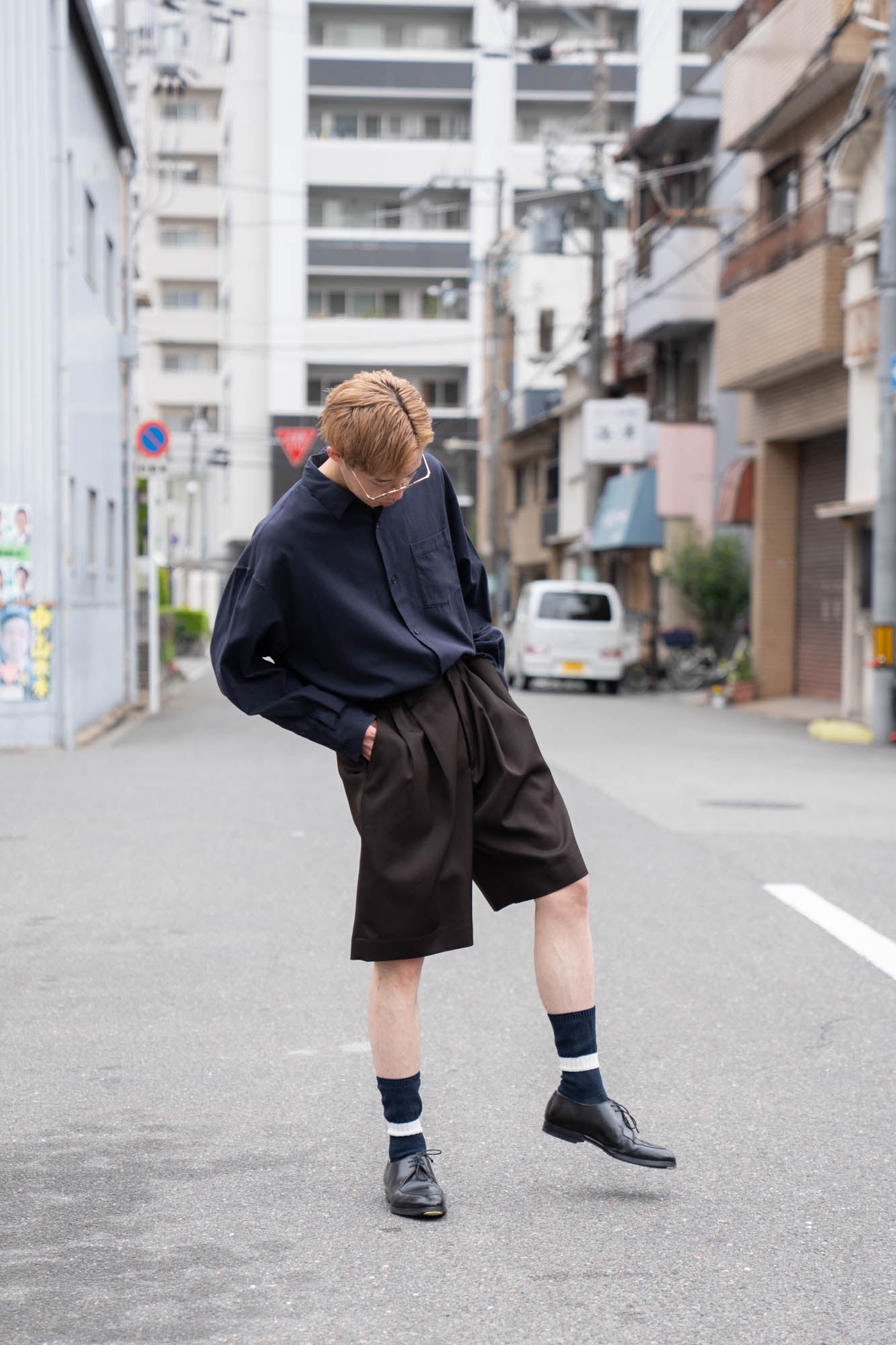 WIDE EASY SHORT TROUSERS(ST.1435)