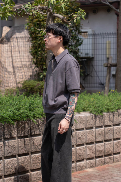 HALF ZIP JERSEY SHORT SLEEVE