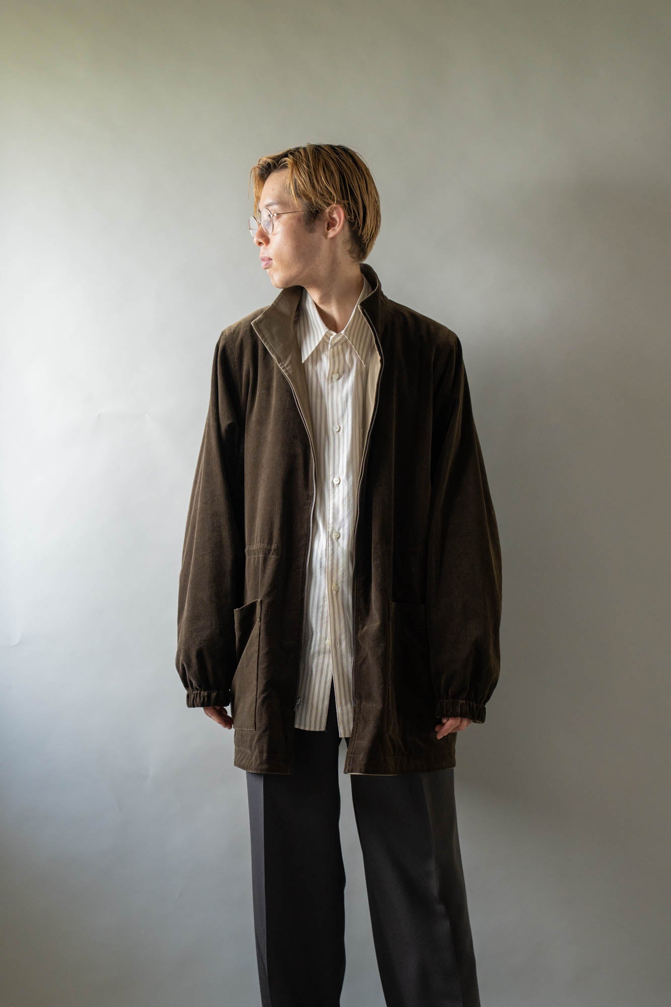 REVERSIBLE STAND-COLLAR BLOUSON