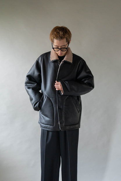 REVERSIBLE MOUTON BLOUSON