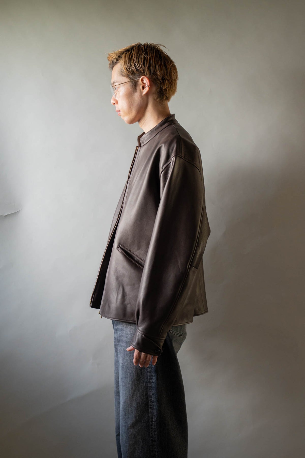 Steer Leather Racer Jacket