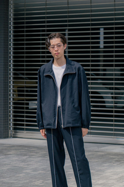 WOOL GABARDINE REVERSIBLE TRACK JACKET