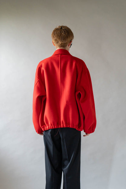 W/CA DOUBLE FACE CLOTH ZIP JACKET(ST.1545)